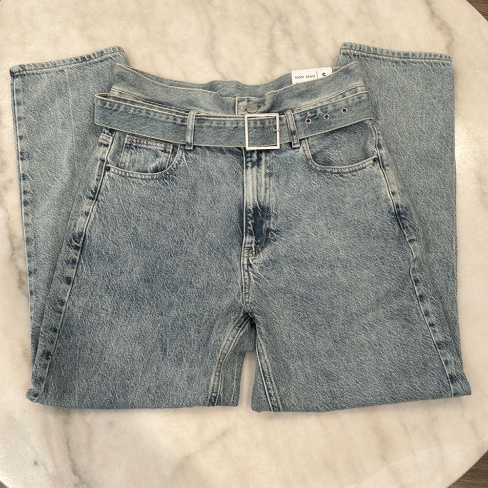 PAC Sun Mom Jeans with belt size small